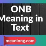 onb meaning in text