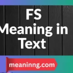 fs meaning in text