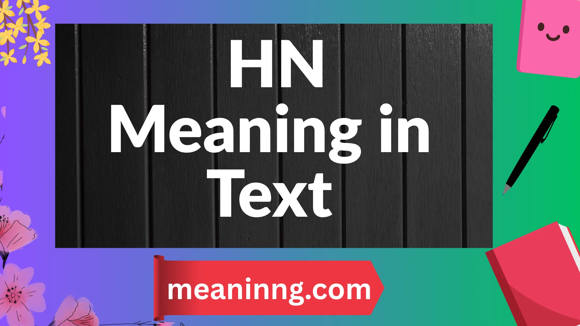 hn meaning in text