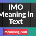 imo meaning in text