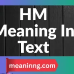 hm meaning in text from a girl