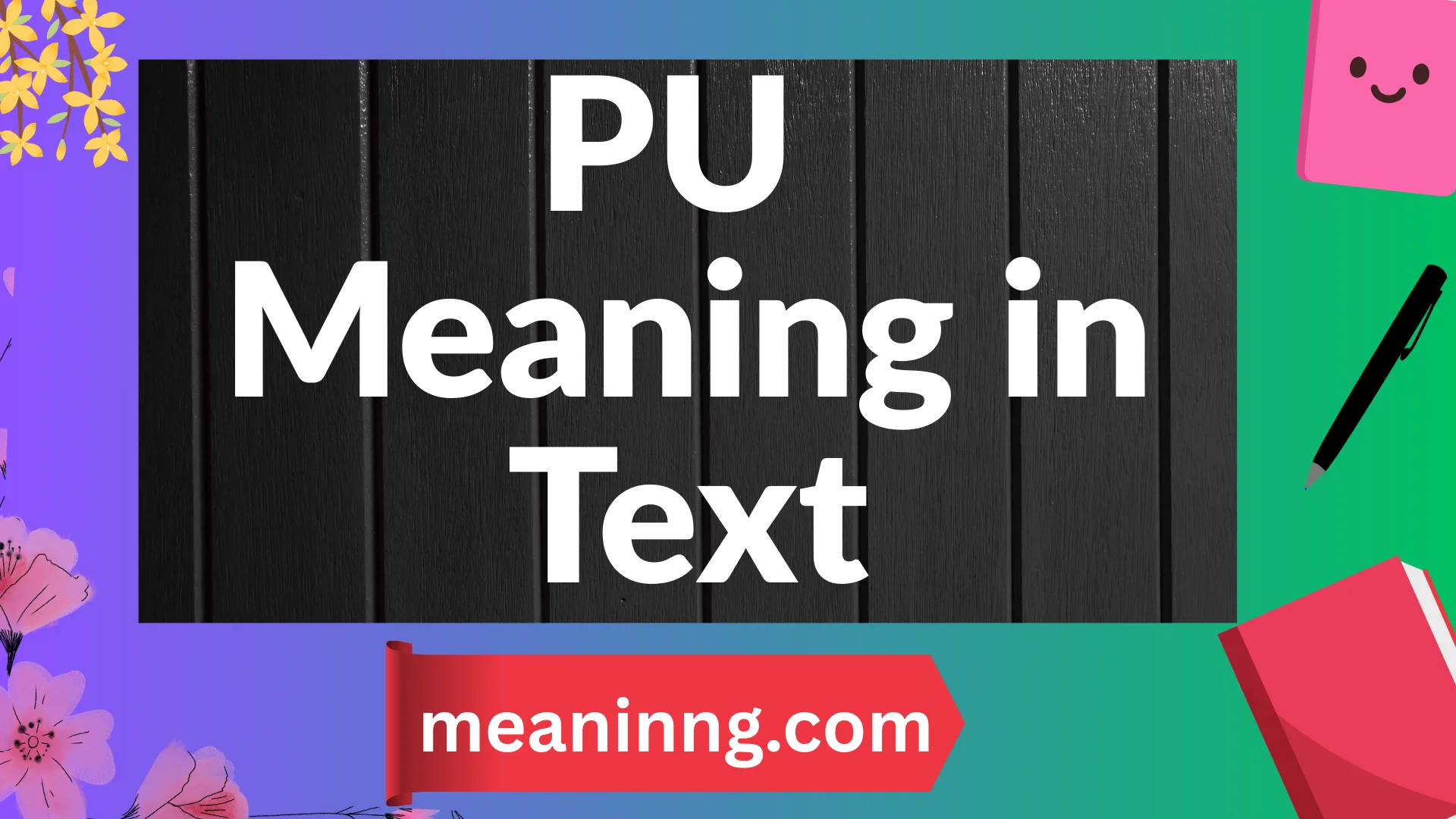 pu meaning in text