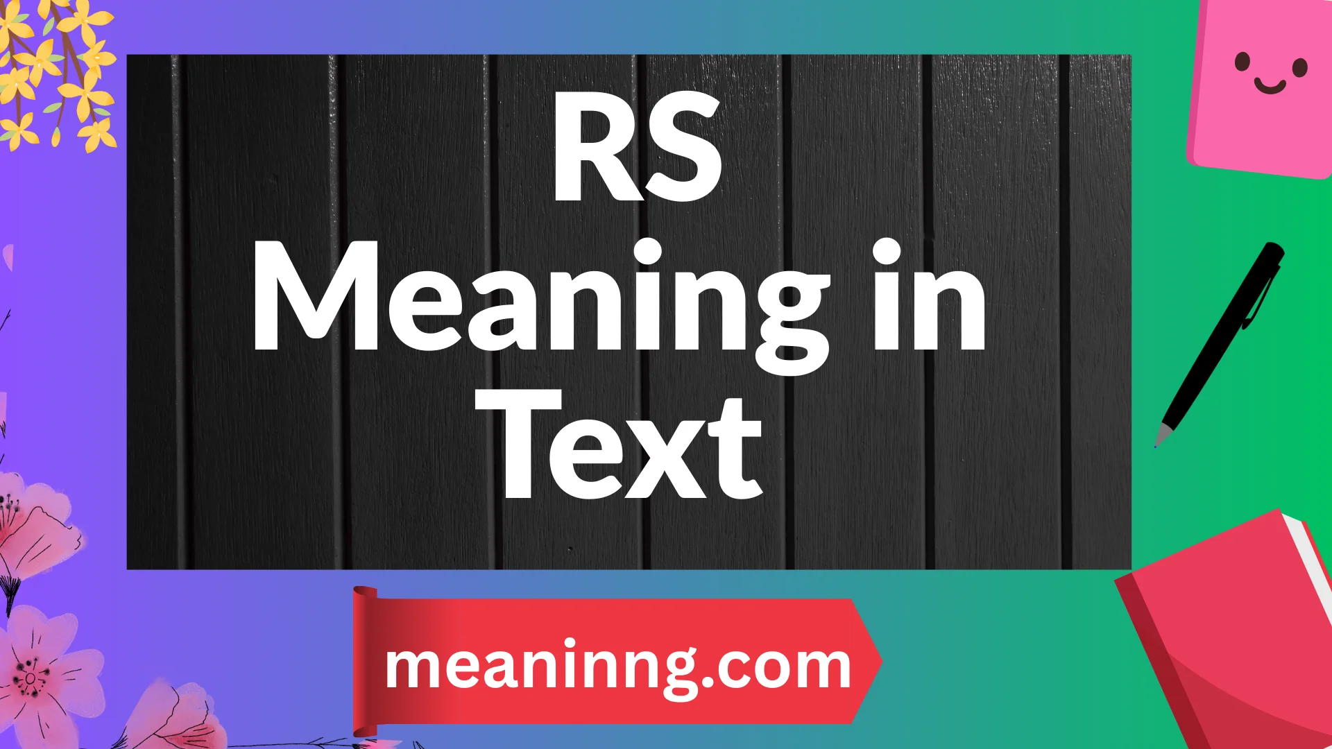 rs meaning in text
