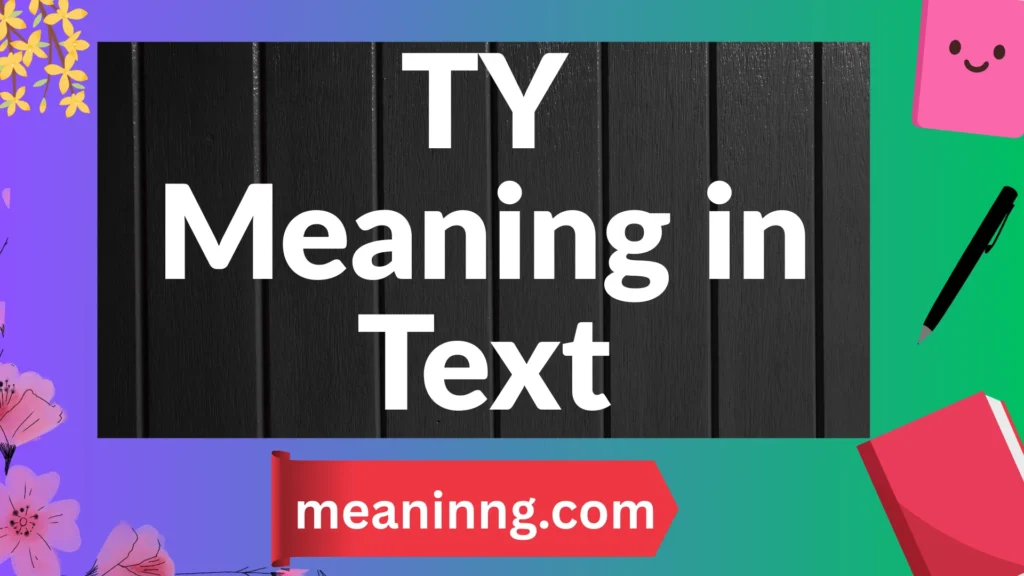 ty meaning in text