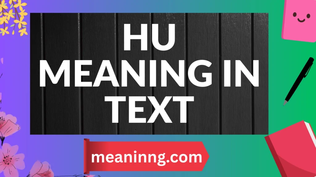 hu meaning in text