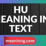 hu meaning in text