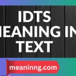 idts meaning in text