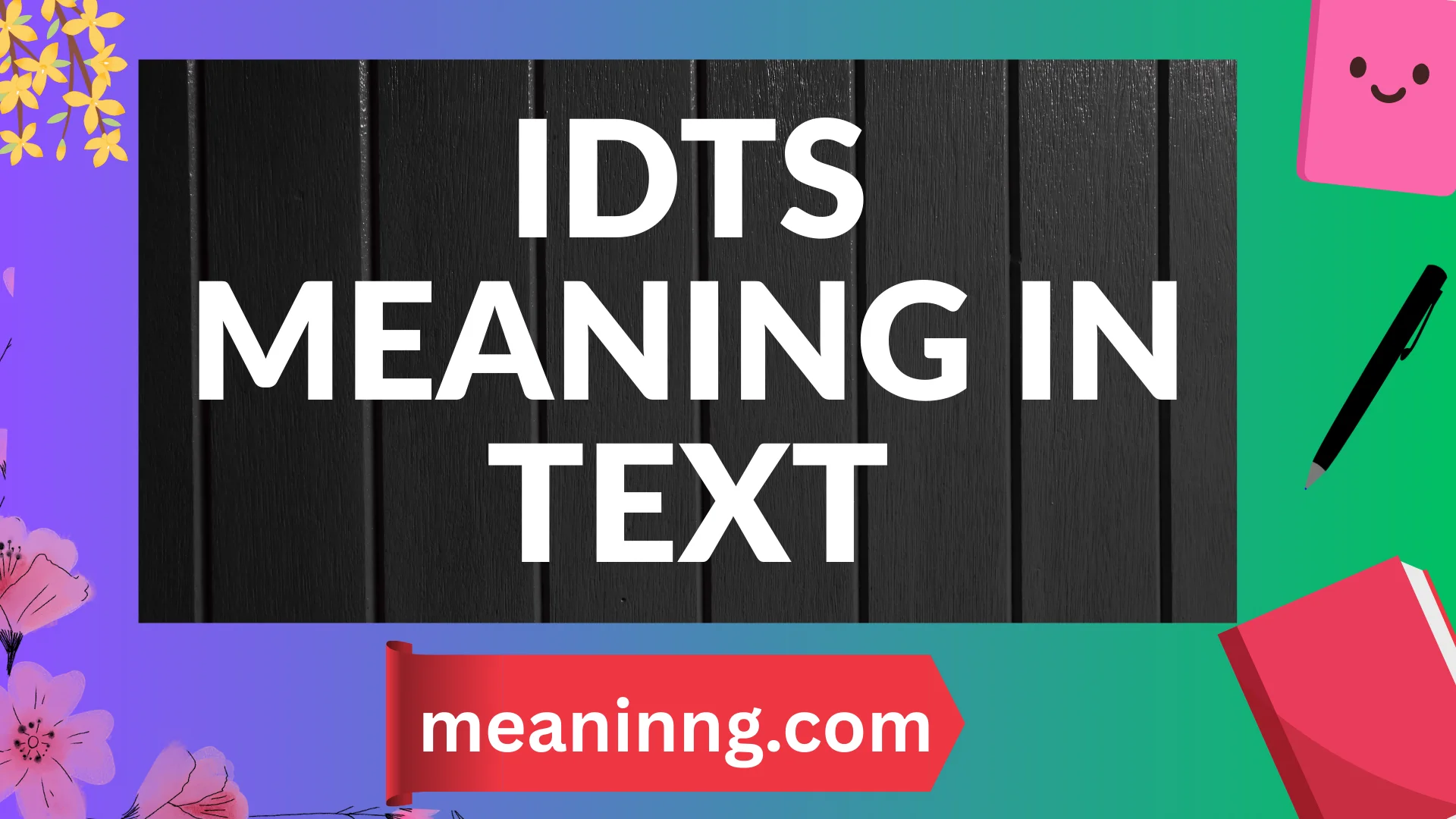idts meaning in text