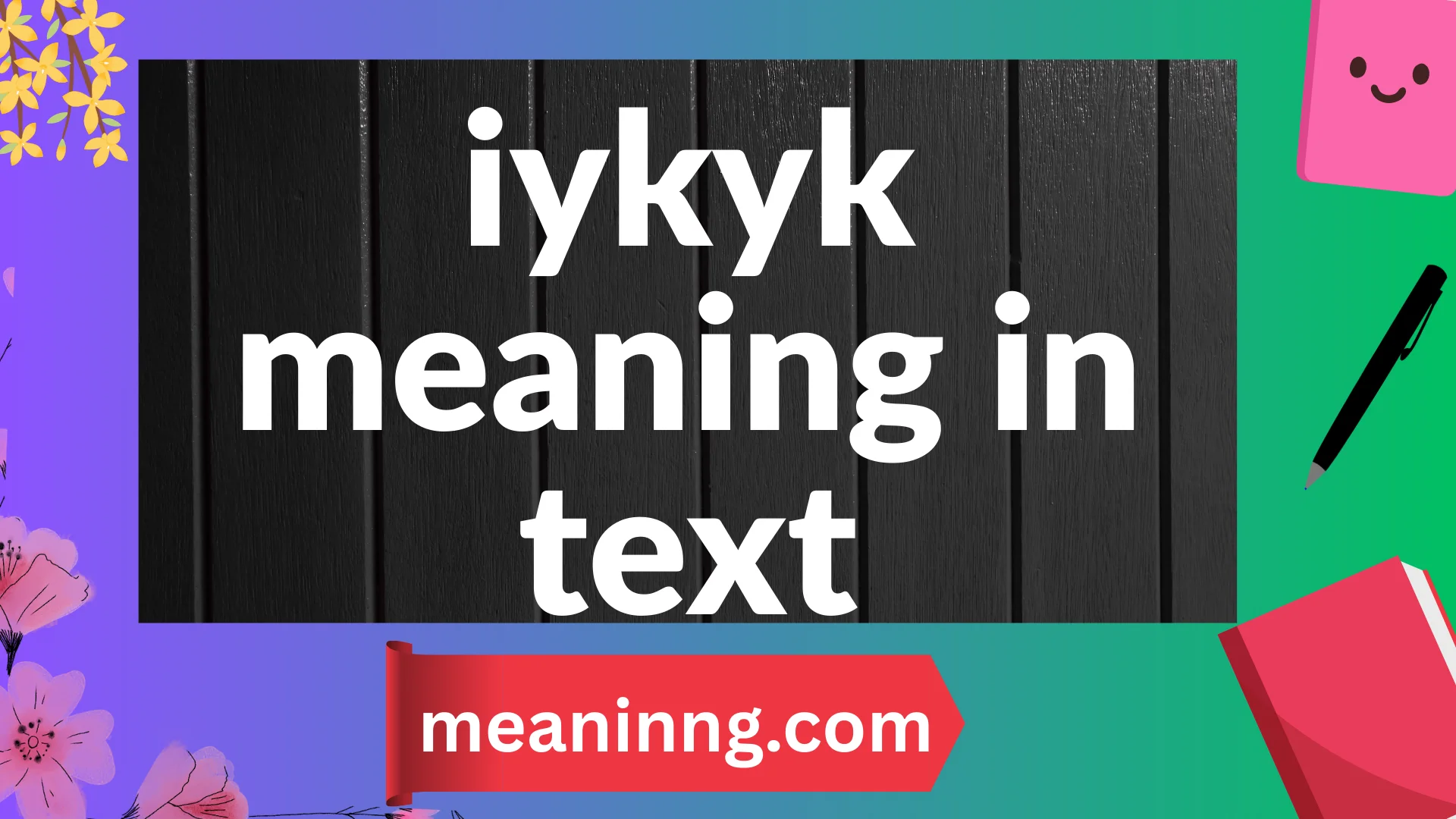 iykyk meaning in text