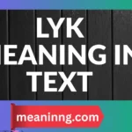 lyk meaning in text