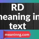 rd meaning in text