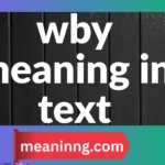 wby meaning in text
