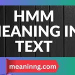 hmm meaning in text