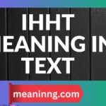 ihht meaning in text
