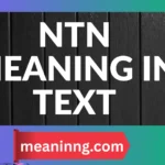 ntn meaning in text