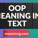 oop meaning in text