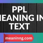 ppl meaning in text