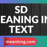 sd meaning in text