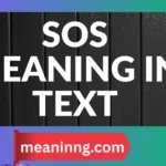 sos meaning in text