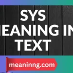 sys meaning in text