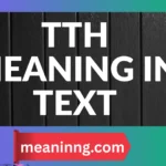 tth meaning in text